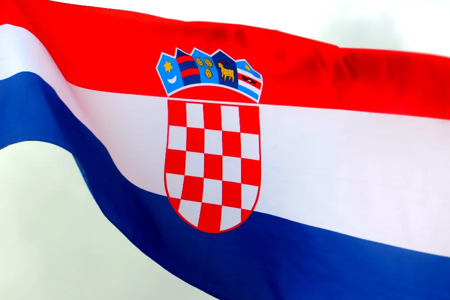 The Croatian flag flying in Dubrovnik, southern Croatia.?w=200&h=150